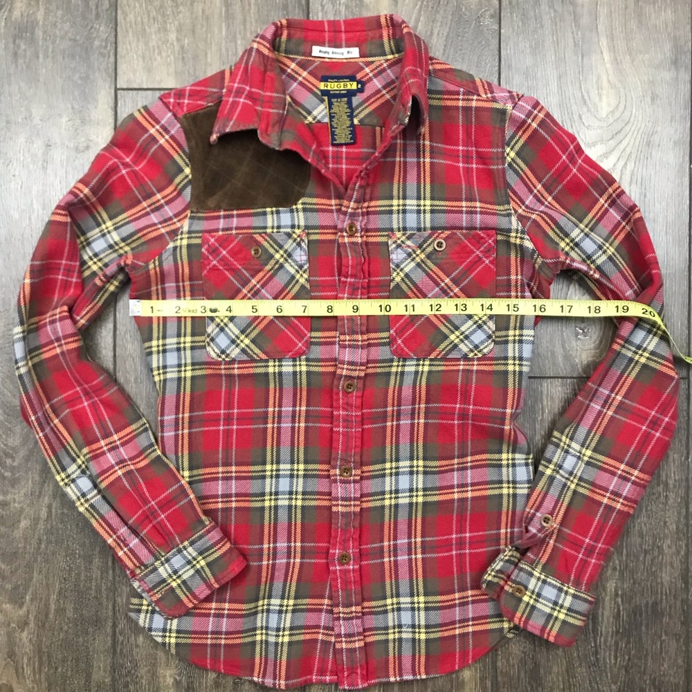 {Rugby Ralph Lauren} Skinny Fit Plaid Shirt RARE - Picture 6 of 6